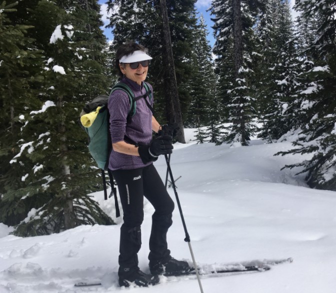Linda Herbert on skis