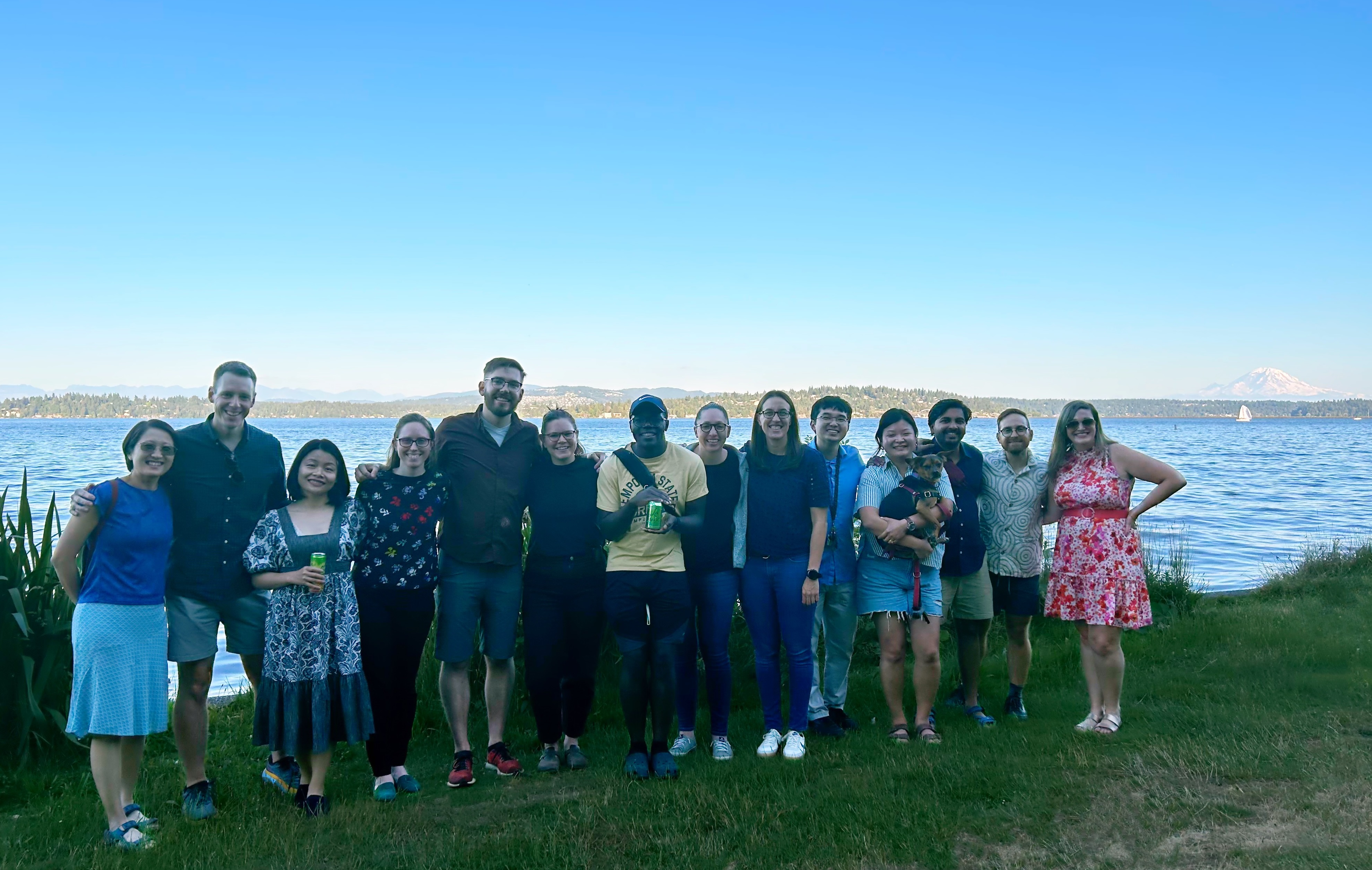 Fellows group photo at park