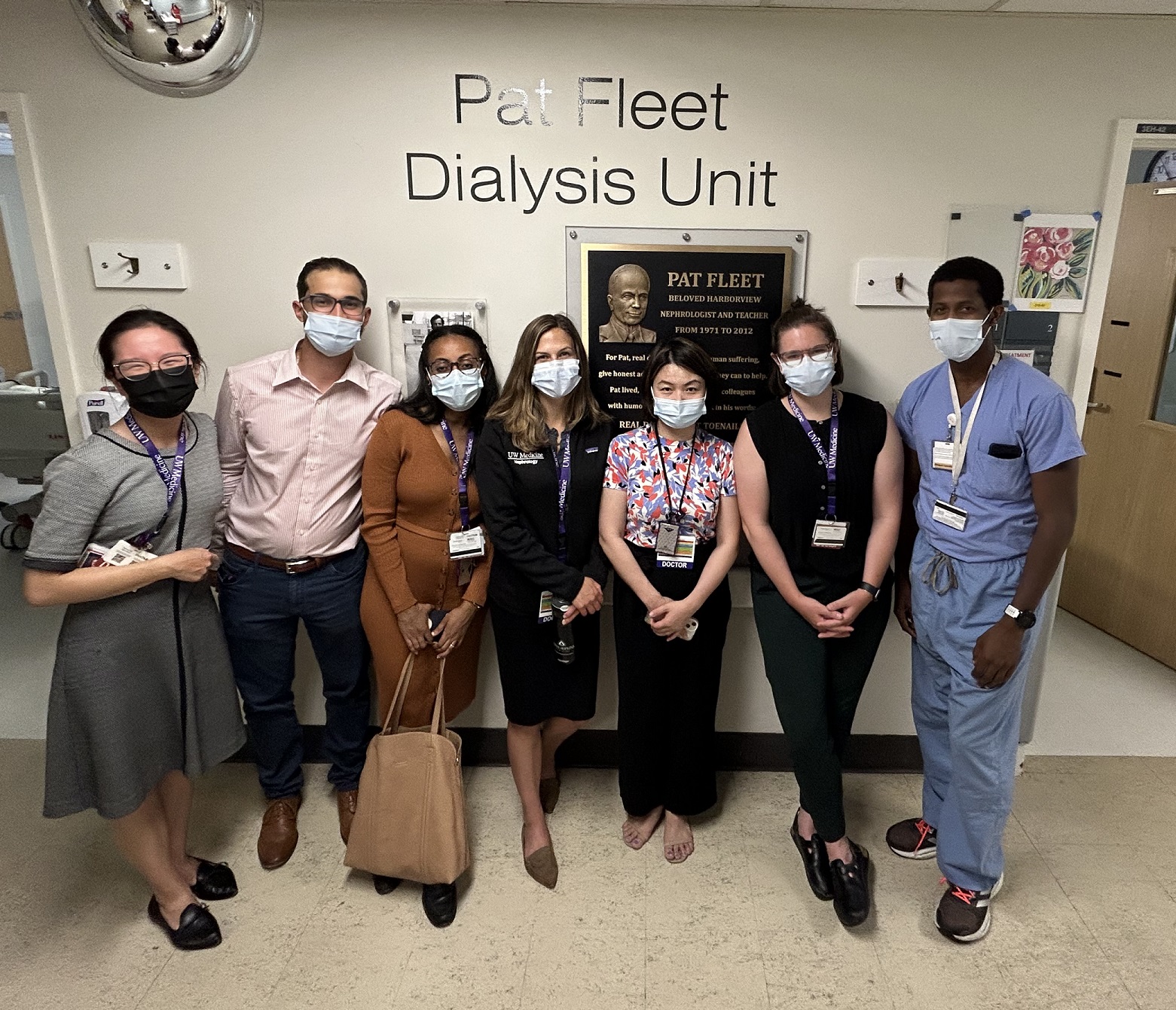 Fellows visit Pat Fleet Dialysis Unit